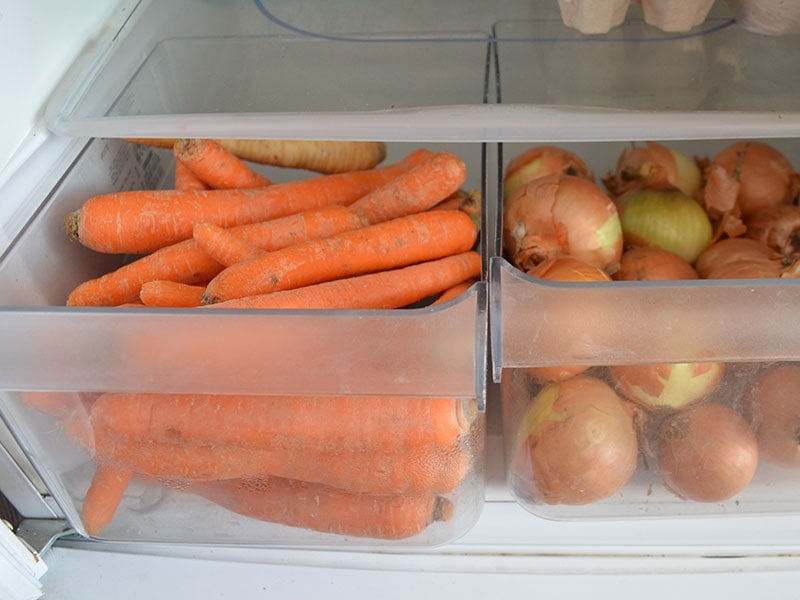 Carrots in The Refrigerator
