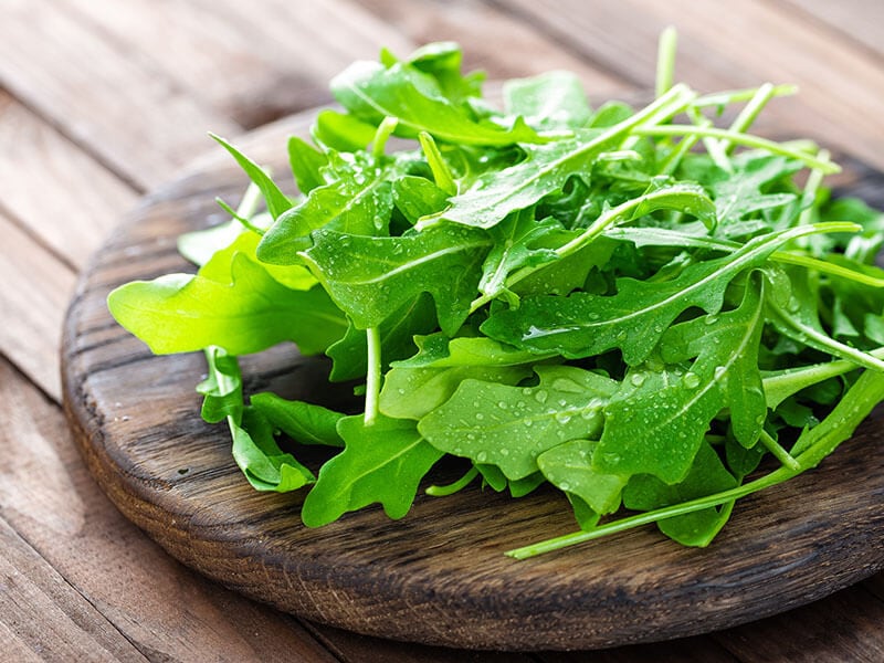 Fresh Arugula Leaves Rucola