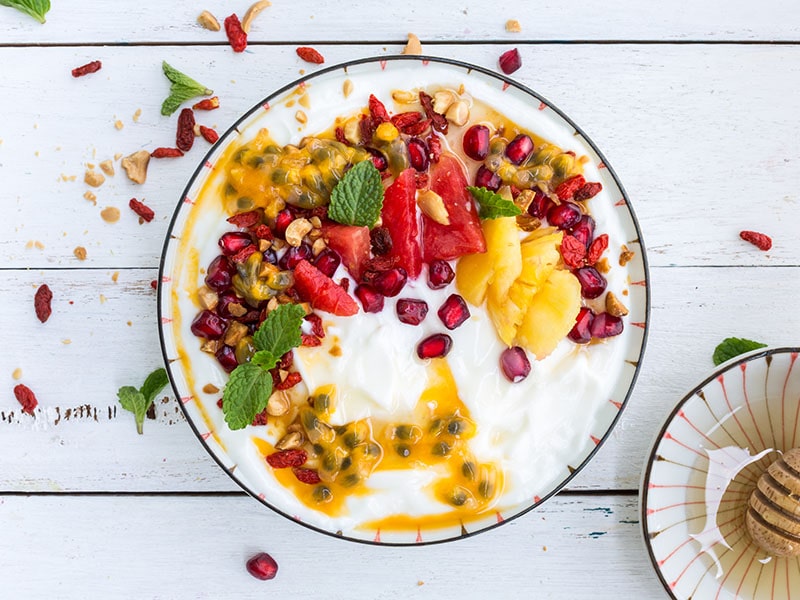 Fruits Labneh Summer Healthy