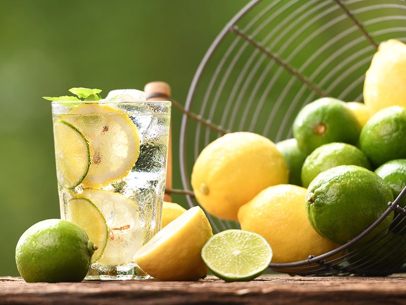 Infused Water Lime Lemon