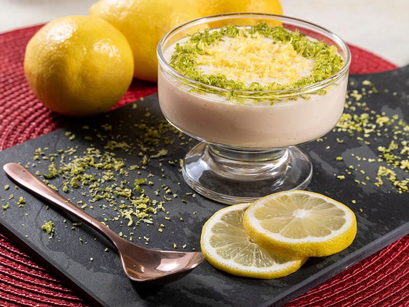 Lemon Mousse Crystal Bowl