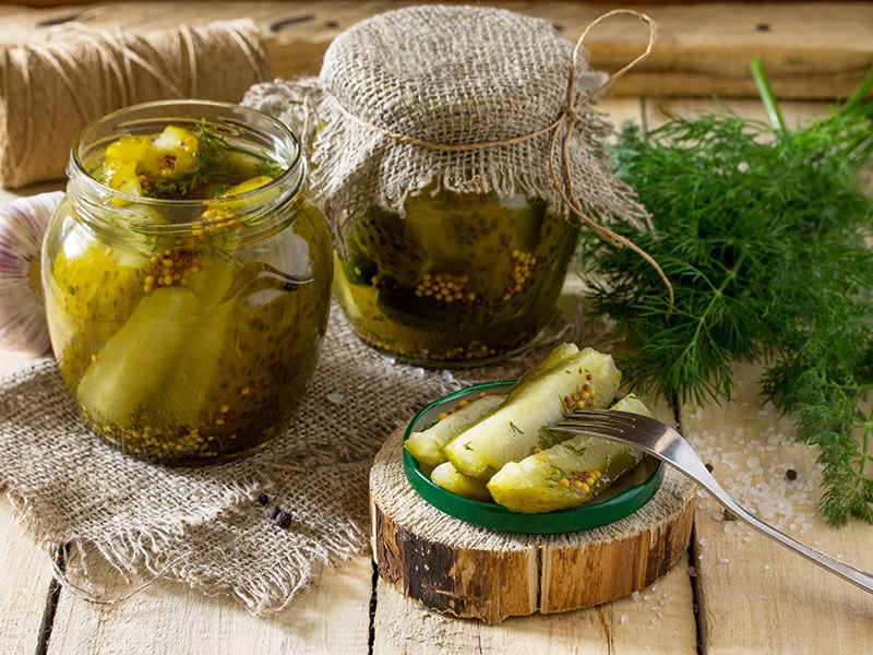 Marinated Cucumbers Gherkins Pickles