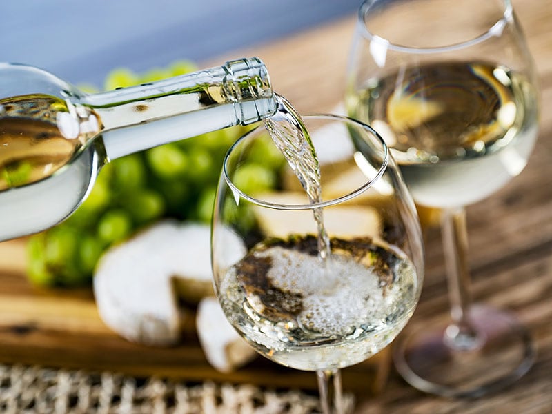 Pouring White Wine
