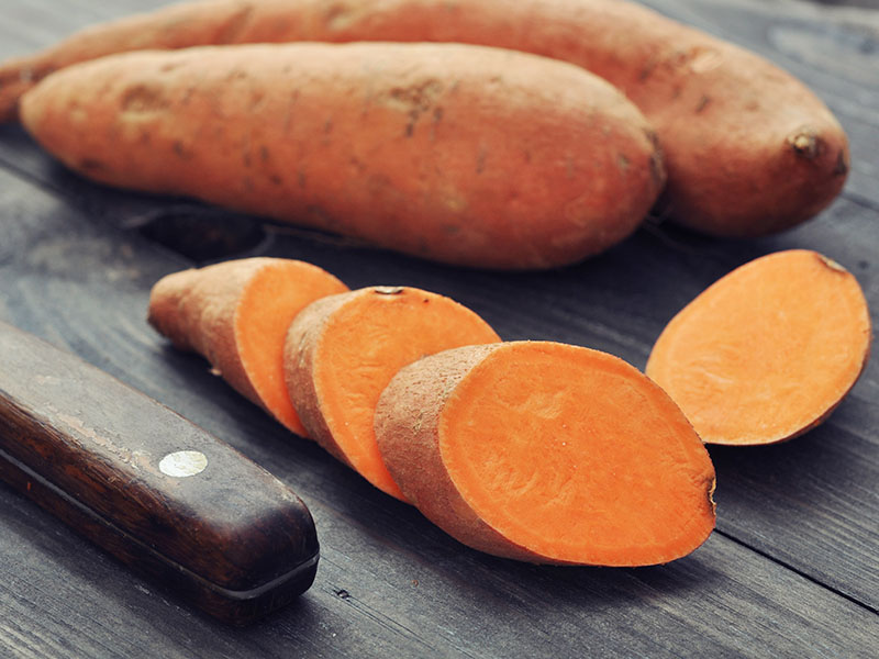 Raw Sweet Potatoes