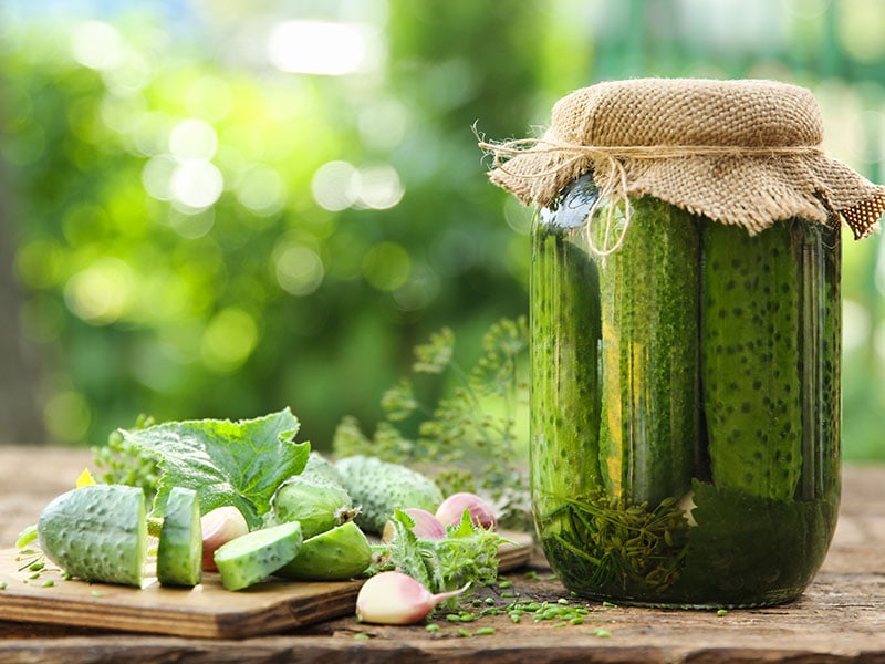 Salted Pickled Cucumbers