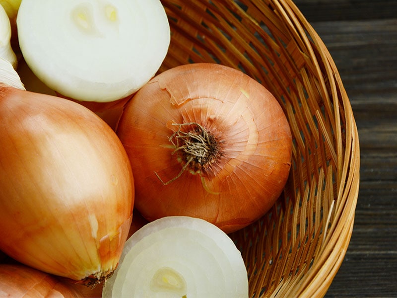 Yellow Onions Basket