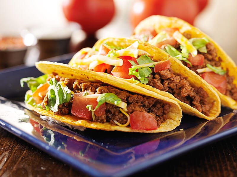 Beef Tacos with Cheese