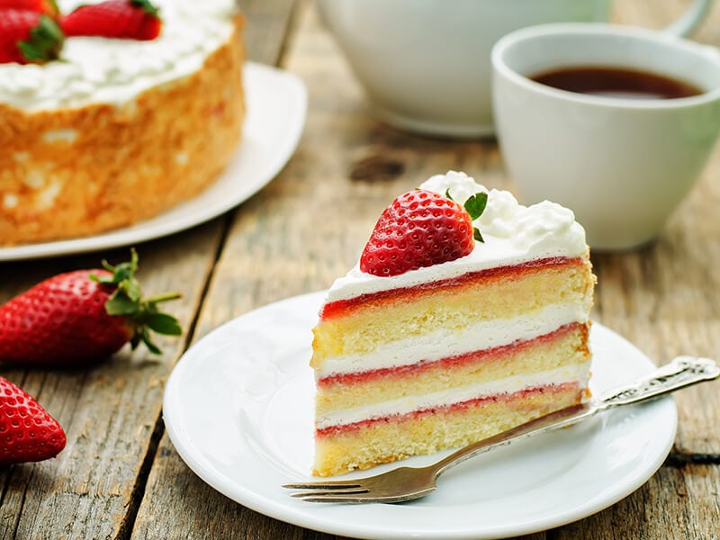 Cake Cream With Strawberries