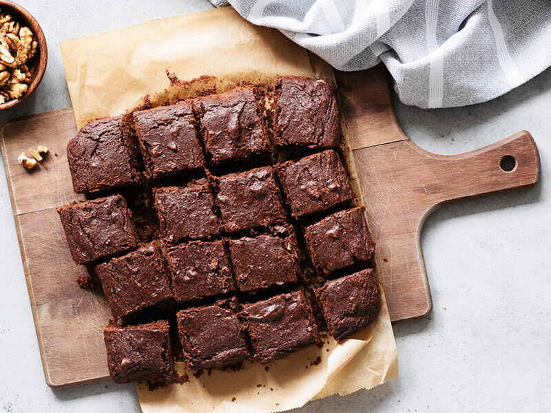 Chocolate Brownie Cutting