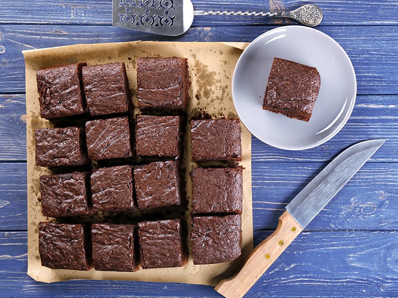 Chocolate Cake in Table