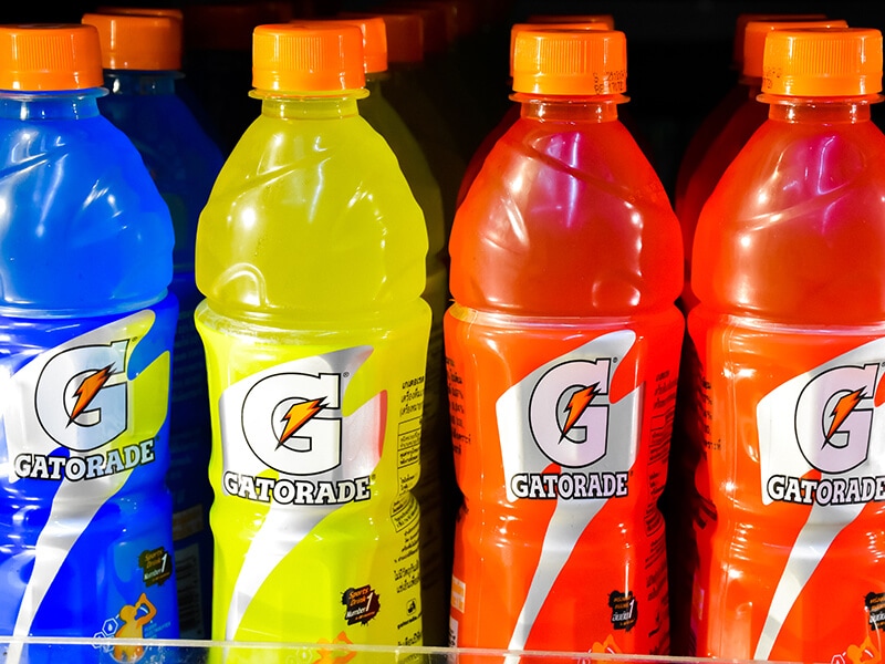 Colorful Bottles of Gatorade