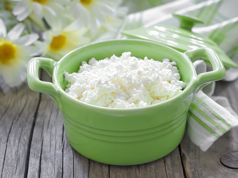 Cottage Cheese in Bowl