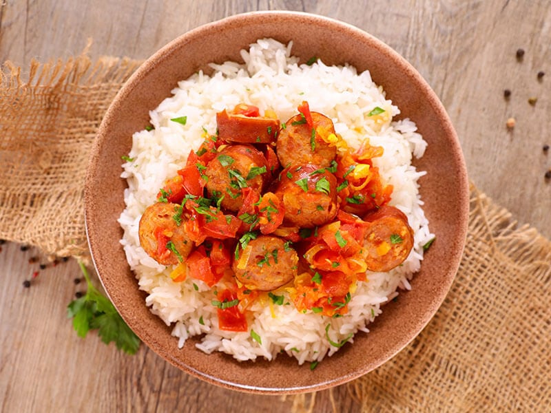 Creole Dish Rougail Sausage