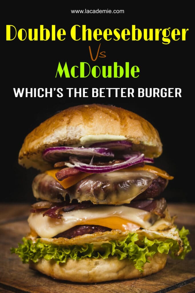 Double Cheeseburger Vs Mcdouble