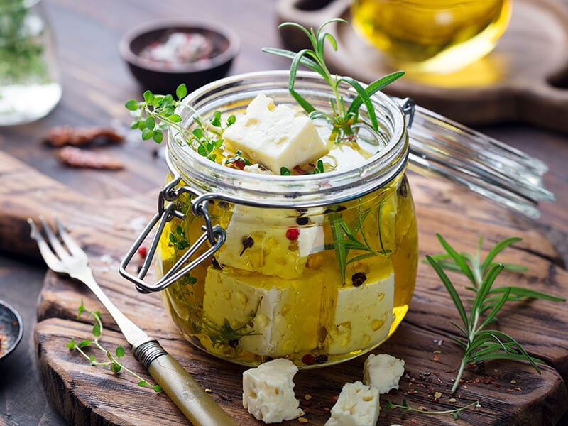 Feta Cheese Marinated Olive Oil
