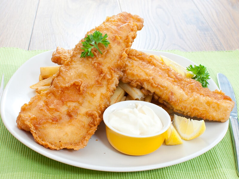 Fish on Plate Chips