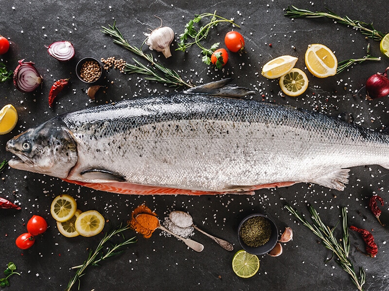 Fresh Raw Salmon