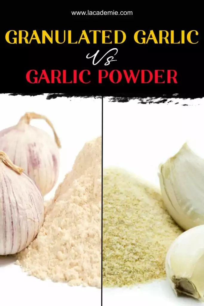 Granulated Garlic Vs Garlic Powder