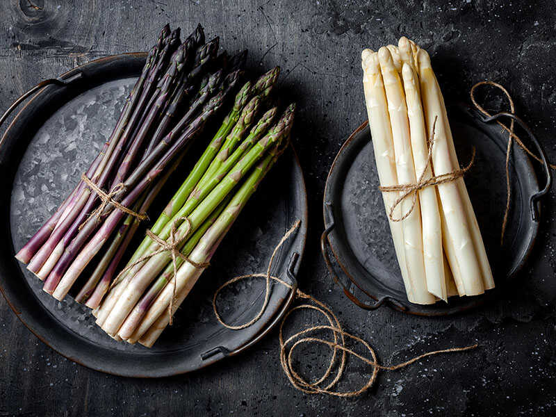 Green Purple White Asparagus