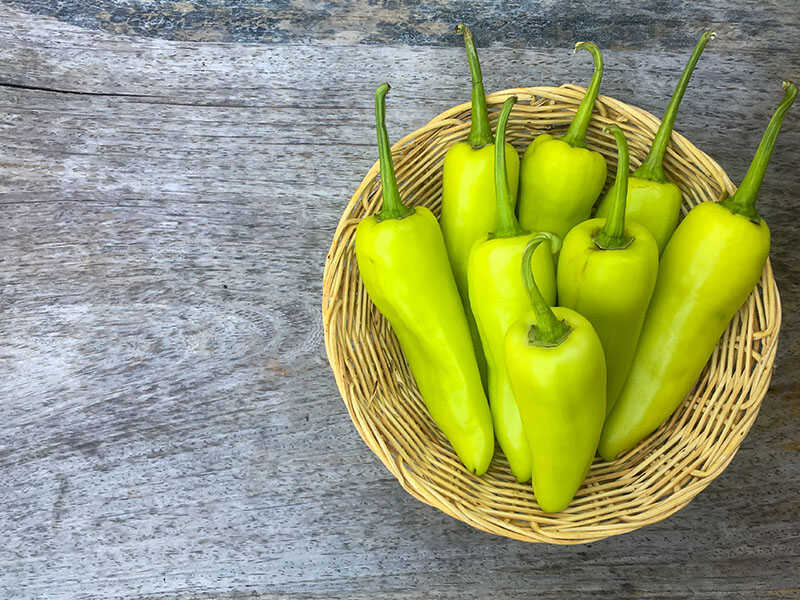 Green Sweet Peppers Banana