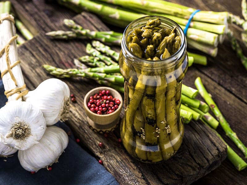 Grilled Pickled Asparagus