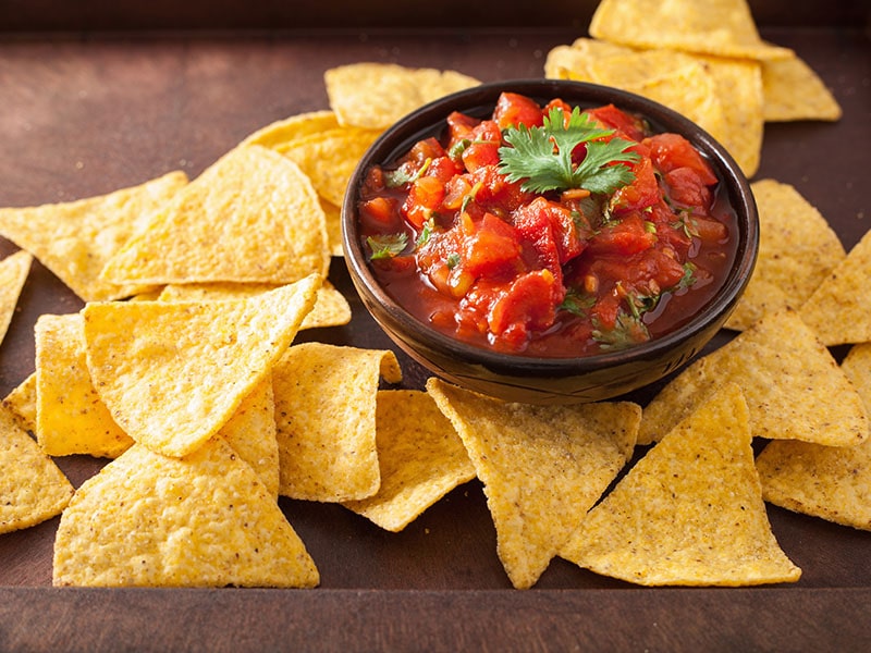 Mexican Salsa Dip Nachos