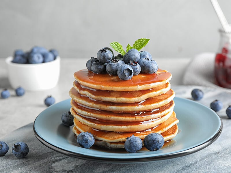 Pancakes with Blueberries