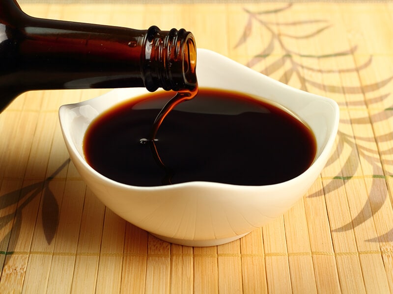Pouring Soy Sauce