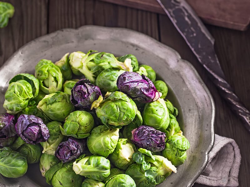 Raw Fresh Brussels Sprouts
