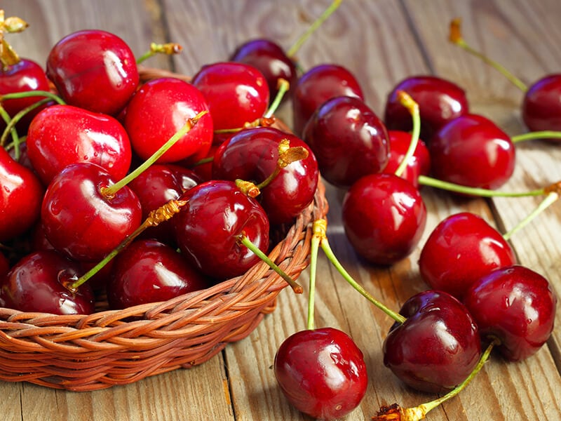 Ripe Freshly Cherries