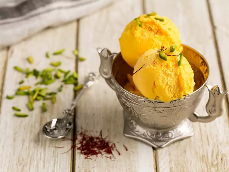 Saffron Ice Cream