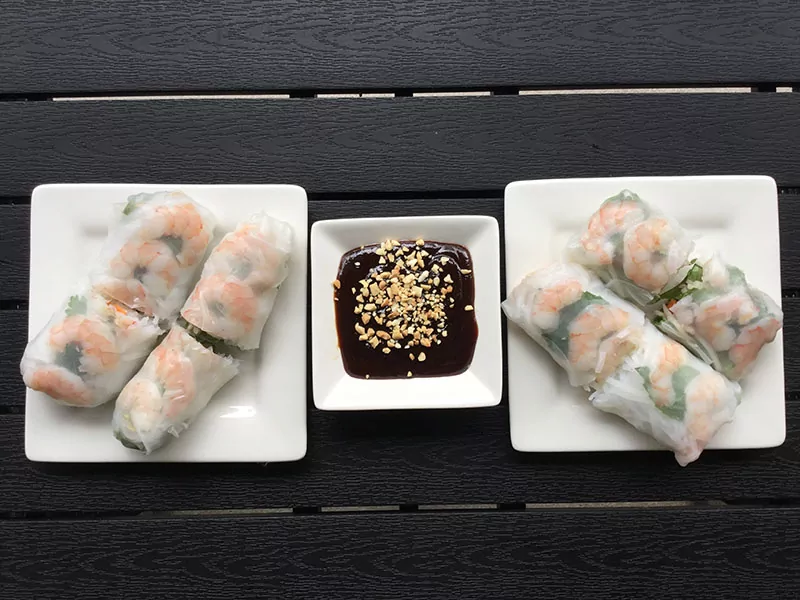 Salad Rolls Shrimp Hoisin Sauce