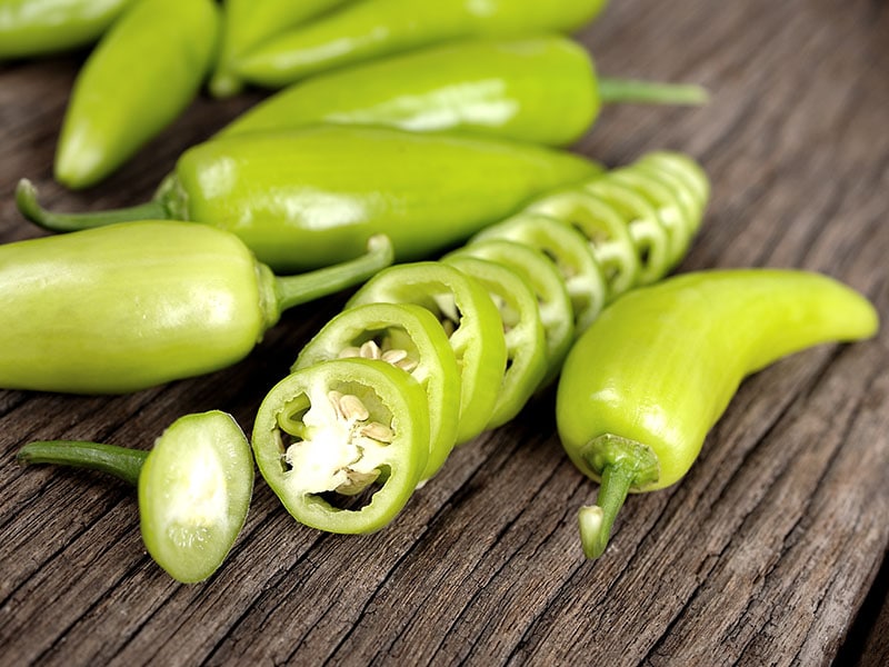 Sliced Green Fresh Pepper