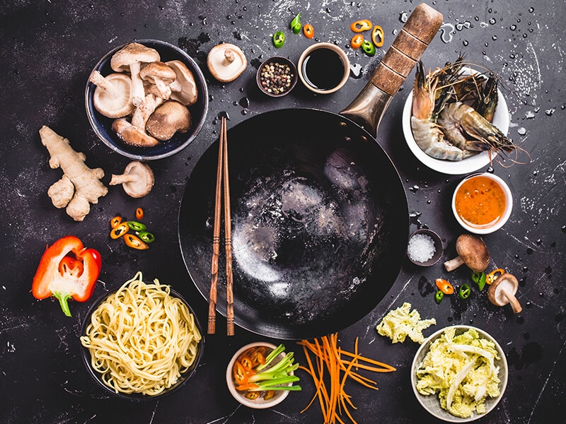 Wok Asian Food Cooking