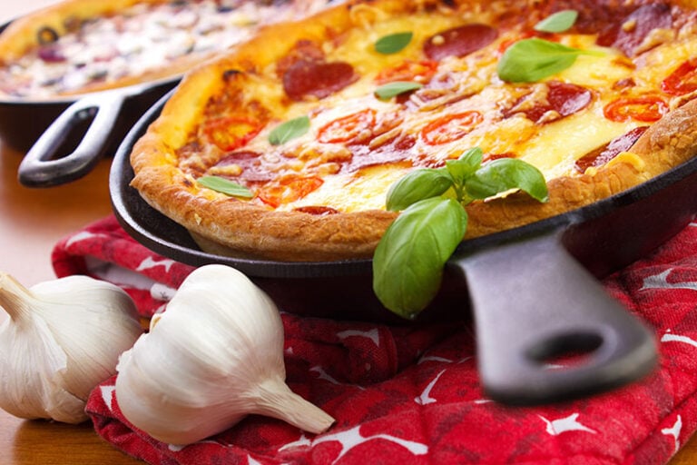 Cast Iron Skillet Pan Pizzas