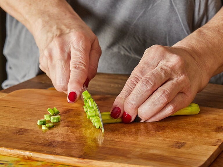 Chef Cuts Asparagus