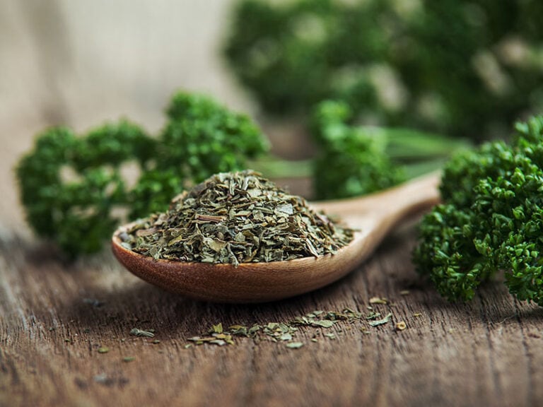 Dried Parsley Wooden Spoon