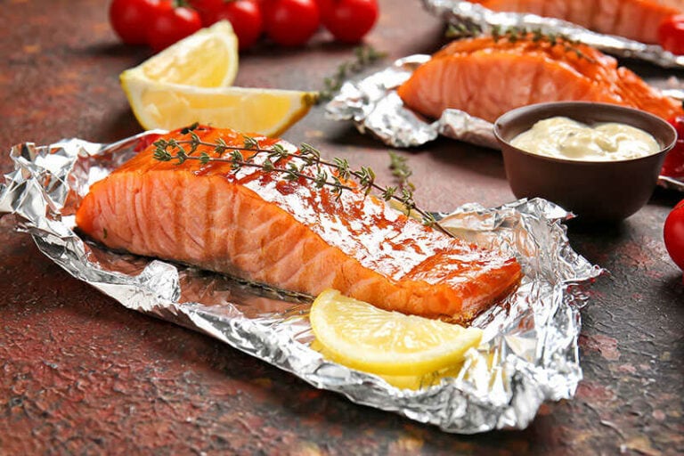 Foil Cooked Salmon Fillet