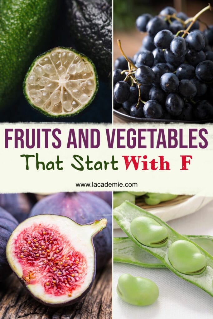Fruits And Vegetables That Start With F