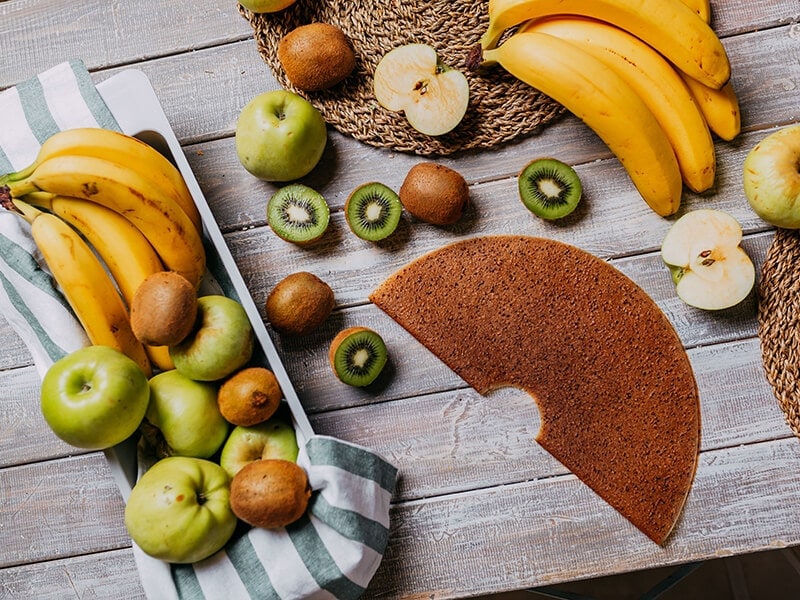 Fruits on Wooden Table