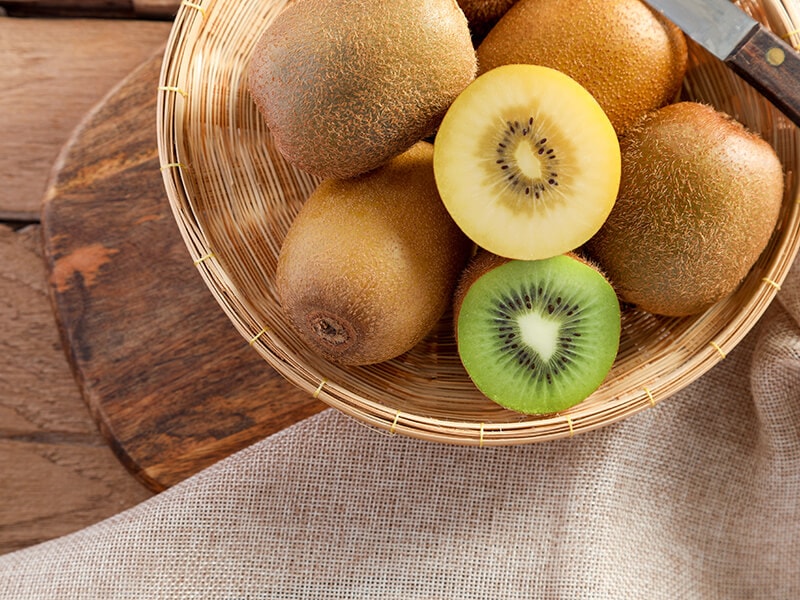 Golden and Green Kiwi Fruit