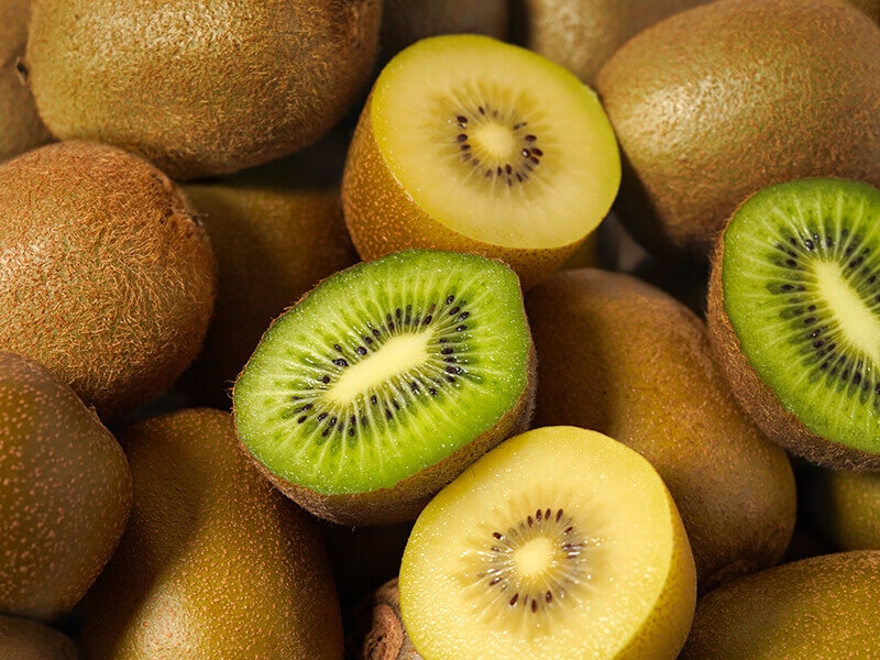 Green and Yellow Kiwifruit