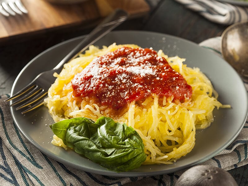 Homemade Cooked Spaghetti Squash