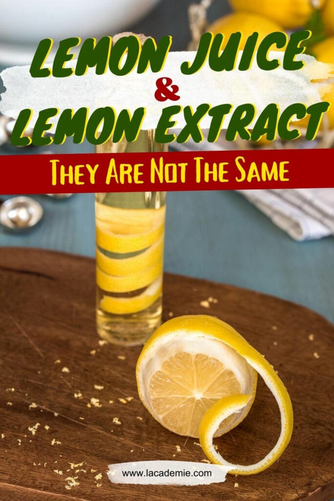 Lemon Juice And Lemon Extract