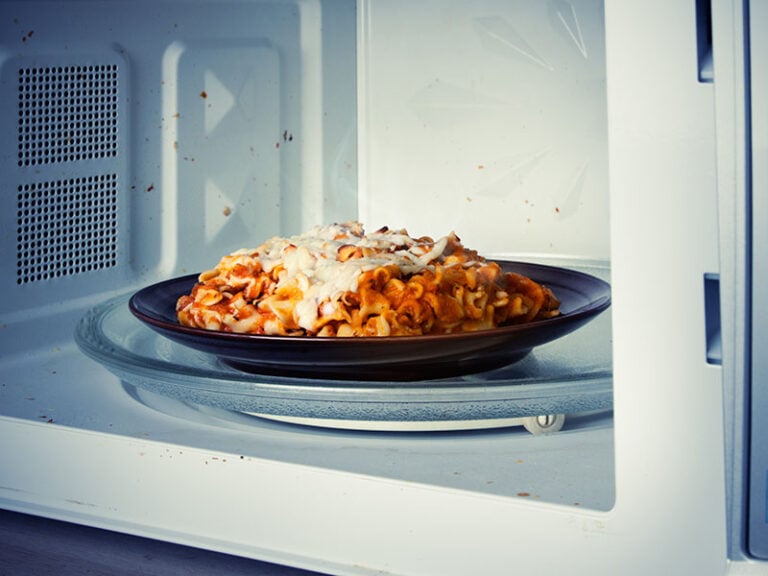 Microwaved Lasagna