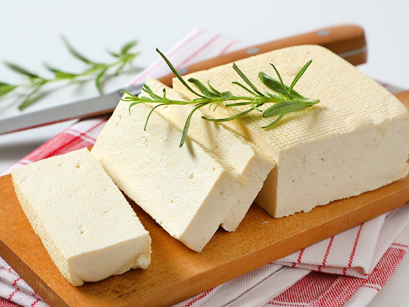 Sliced Block of Tofu