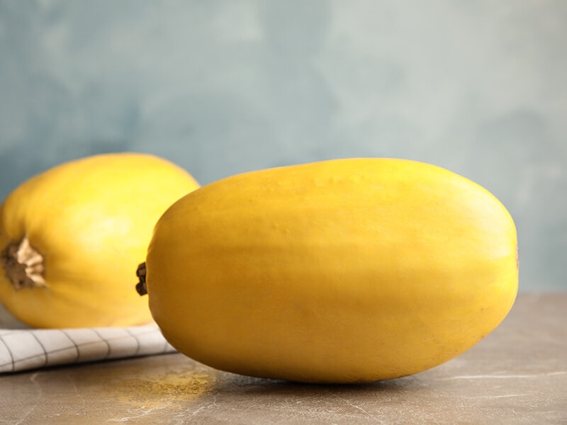 Spaghetti Squashes on Table