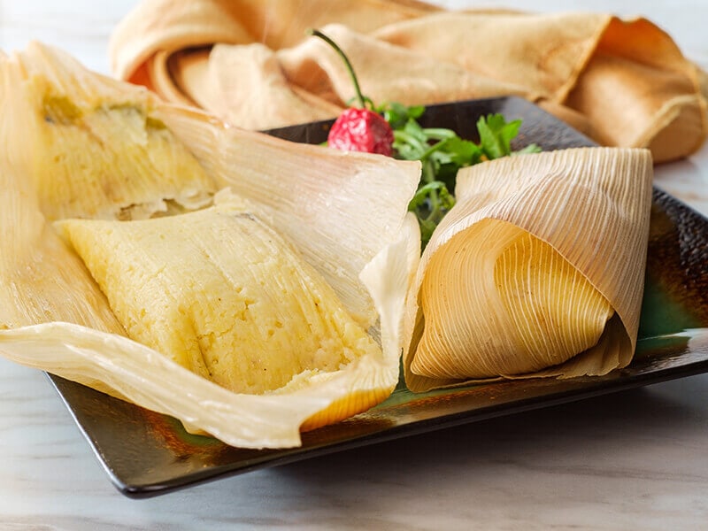 Tamales Wrapped in Corn Husk