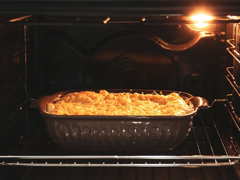 Tasty Green Lasagna In Oven