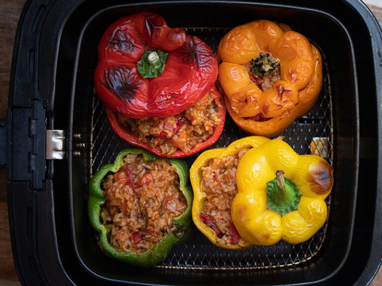 Vegetarian Rice Stuffed Peppers